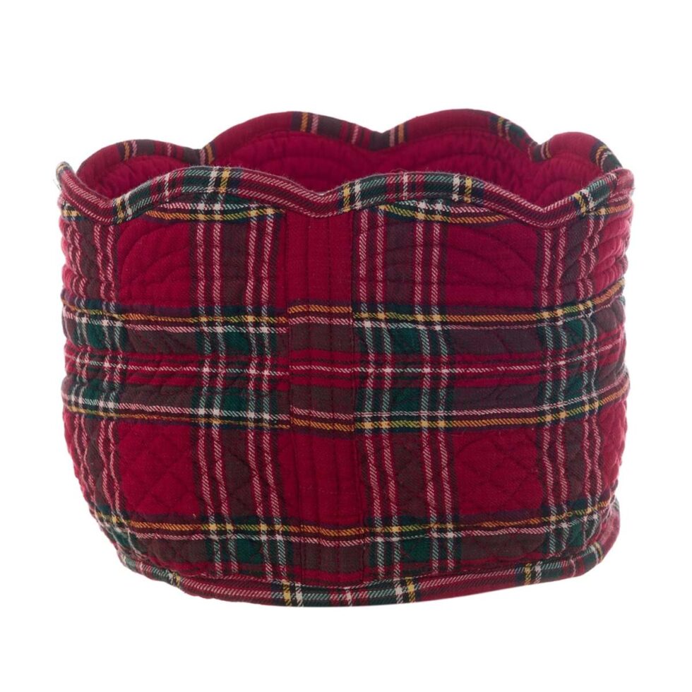 Cestino porta pane tartan