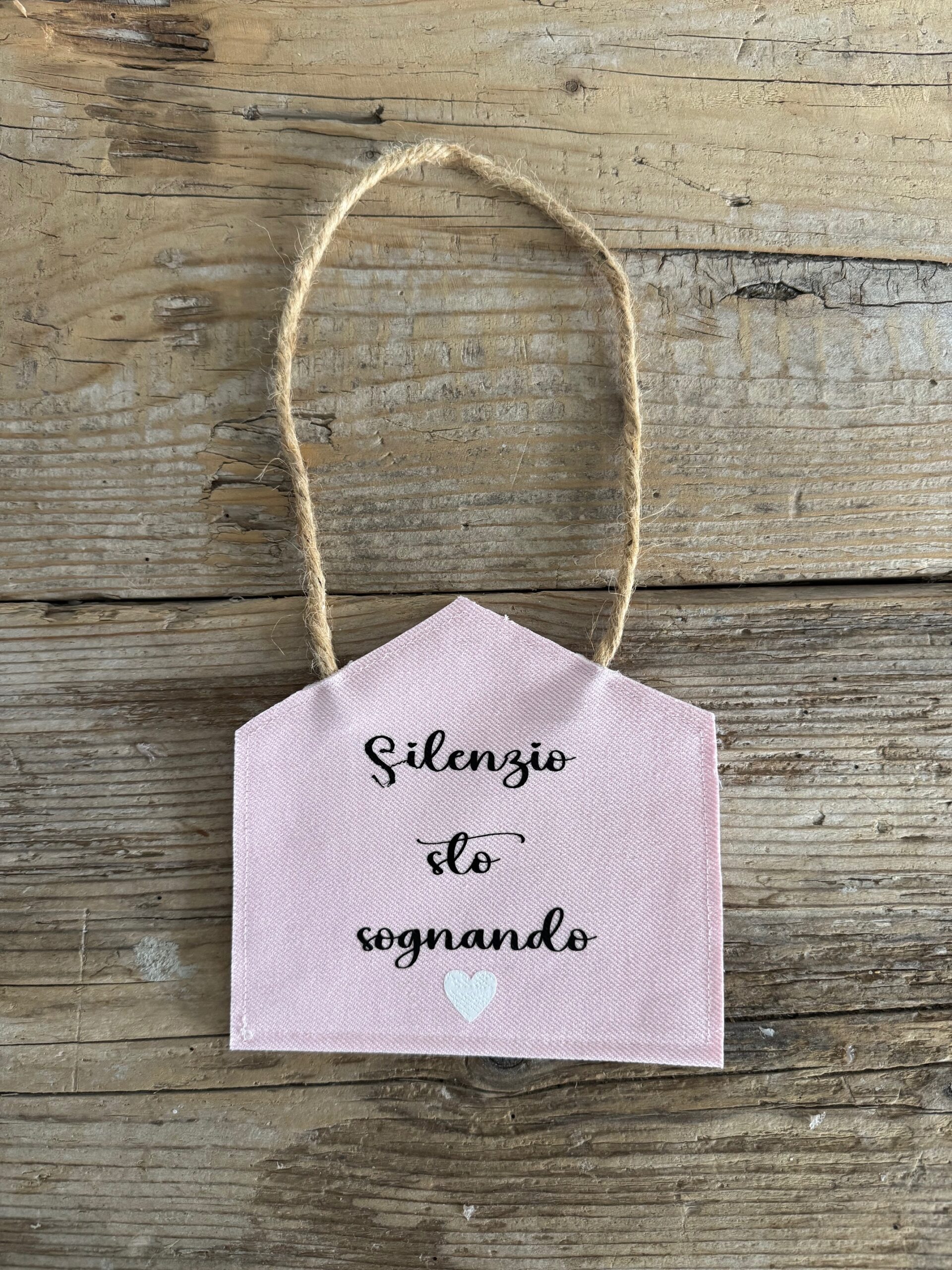 Targa casa PERSONALIZZABILE colore rosa - immagine 2