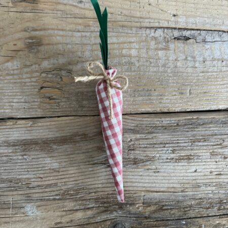 "Maison Serì" carota decorativa quadretti rosa