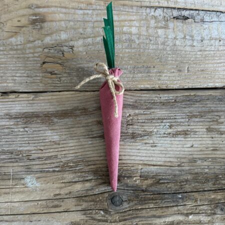 "Maison Serì" carota decorativa colore rosa antico scuro