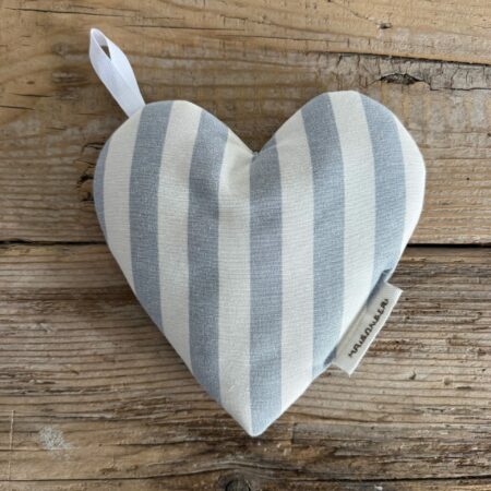 "Maison serì" linea cupido presina cuore a righe bianco/azzurro