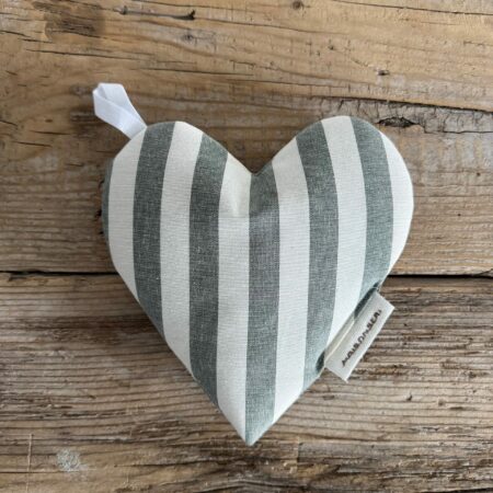 "Maison serì" linea cupido presina cuore a righe bianco/verde