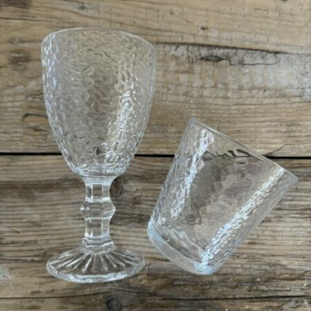 Set bicchieri Nuvola da 1 tumbler e 1 calice in vetro di alta qualità