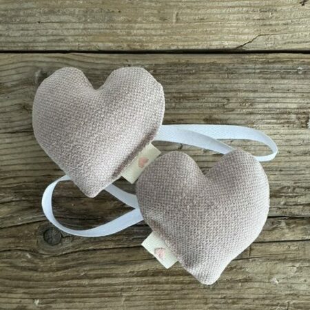 "Maison Seri" Coppia di Fermatenda Magnetici a Cuore Rosa (9 x 9 cm)