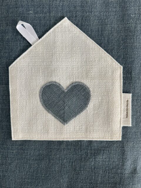 "Maison Serì" Fodera per Cuscino Artigianale "Linea Cupido" - Blue Jeans (45x45 cm) - immagine 2