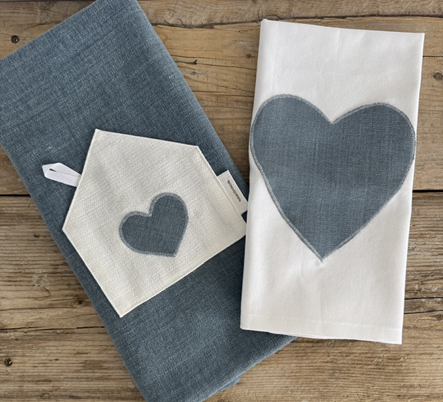 "Maison Serì" Fodera per Cuscino Artigianale "Linea Cupido" - Blue Jeans (45x45 cm) - immagine 5