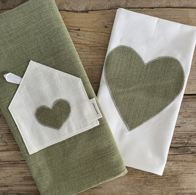 "Maison Serì" Fodera per Cuscino Artigianale "Linea Cupido" - Verde Salvia Chiaro (45x45 cm) - immagine 5