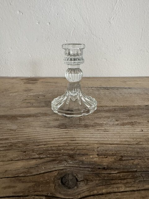 Portacandela Plissé Reale in Vetro Scanalato h. 10 cm - immagine 2