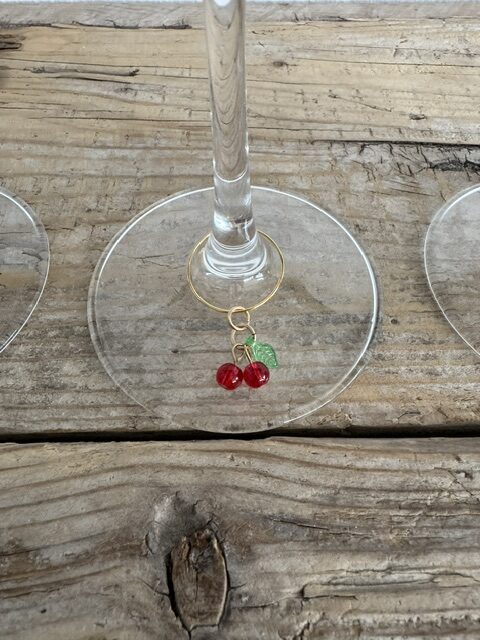 "Maison Seri" Set 3 Segnabicchieri "Mon Chéri"- Charm per calici - immagine 3