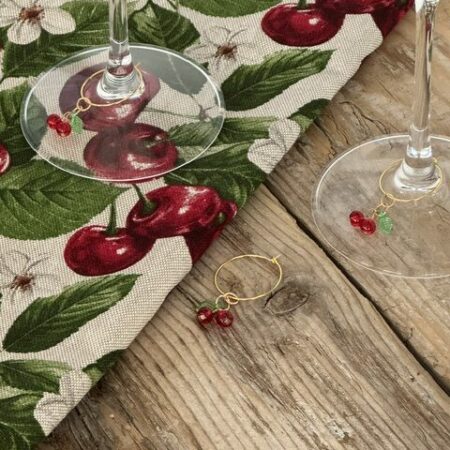 "Maison Seri" Set 3 Segnabicchieri "Mon Chéri"- Charm per calici