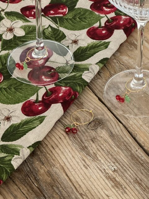 "Maison Seri" Set 3 Segnabicchieri "Mon Chéri"- Charm per calici