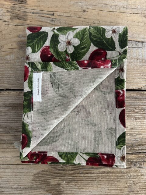 "Maison Seri" Runner da tavolo fantasia CILIEGIA - 150x50 cm - immagine 4